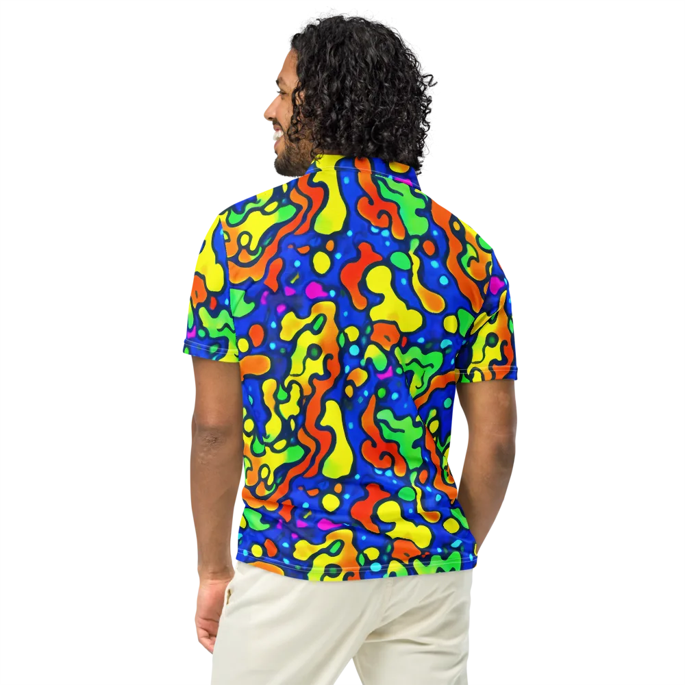 Bright Matter on Men's Slim Fit Polo Shirt — Back