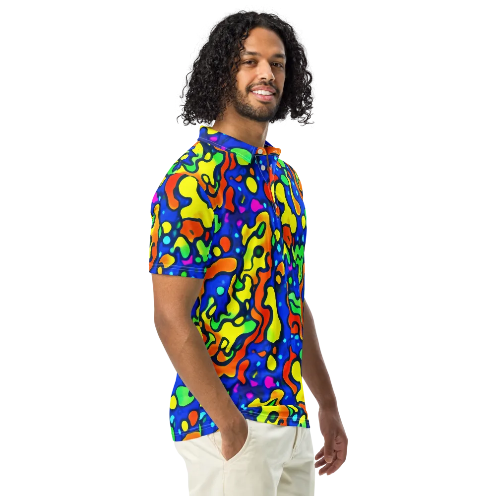 Bright Matter on Men's Slim Fit Polo Shirt — Right Front