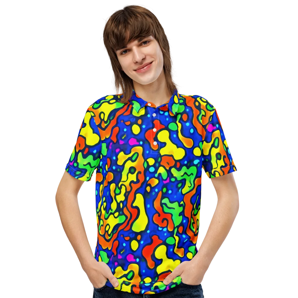 Bright Matter on Men's Slim Fit Polo Shirt — Front