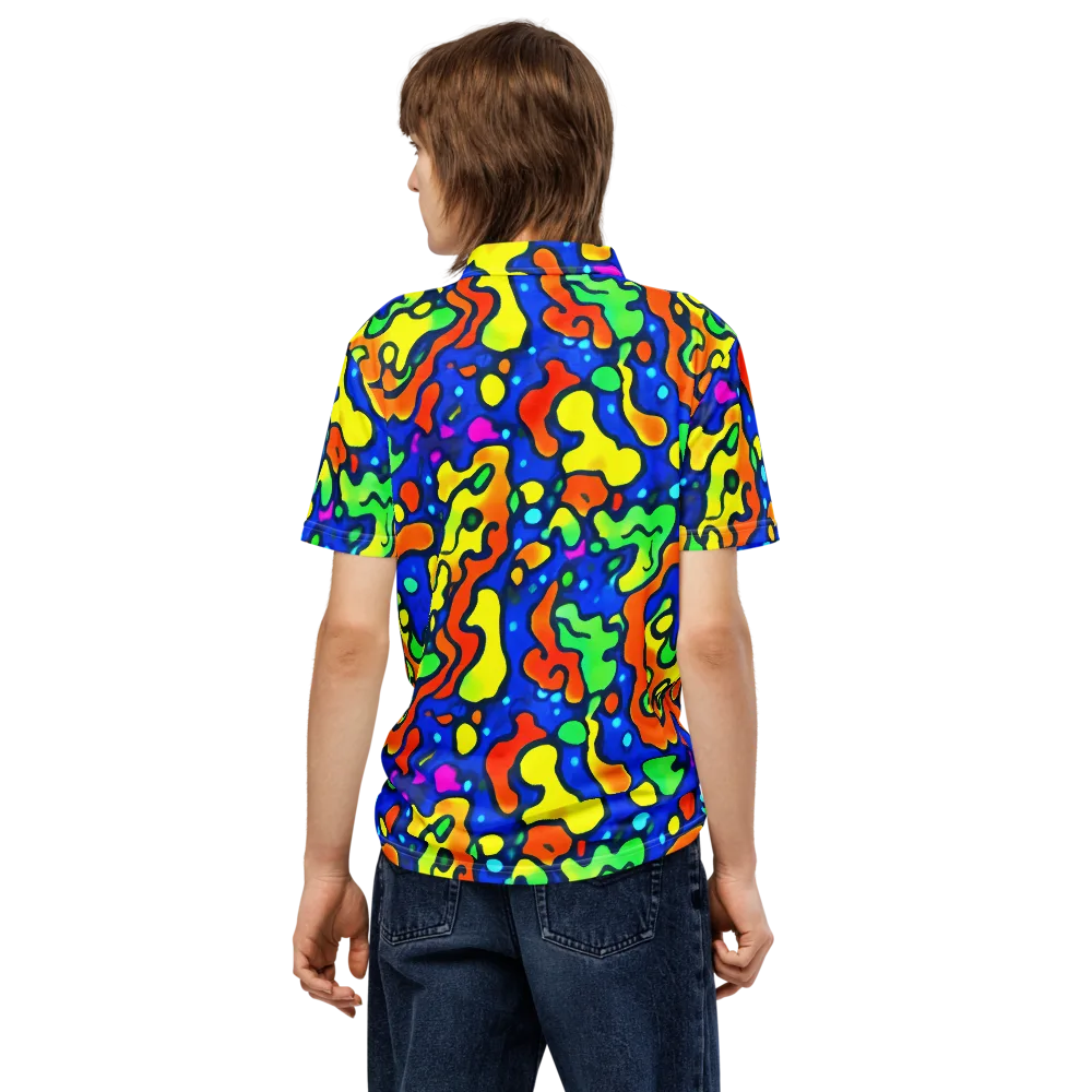 Bright Matter on Men's Slim Fit Polo Shirt — Back