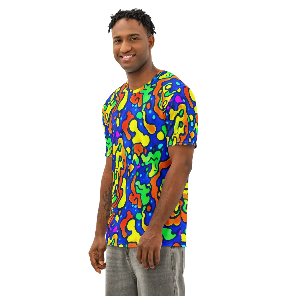 Bright Matter on Men's Cotton Crew Neck T-Shirt — Left Front