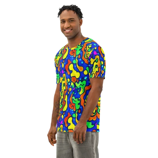Bright Matter on a Men's Cotton Crew Neck T-Shirt