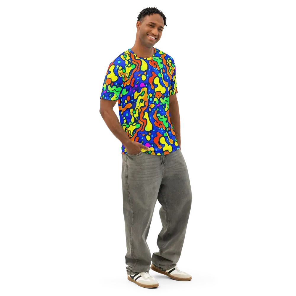 Bright Matter on Men's Cotton Crew Neck T-Shirt — Right Front