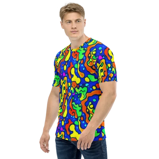 Bright Matter on a Men's Crew Neck T-Shirt