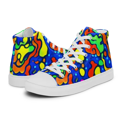 Bright Matter on a Women's High Top Canvas Shoes