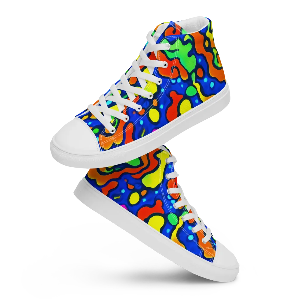 Bright Matter on Women's High Top Canvas Shoes — Front