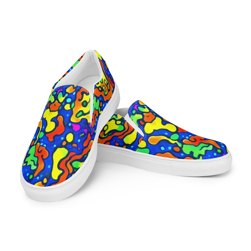 Bright Matter on Men's Slip-On Canvas Shoes — Left Front