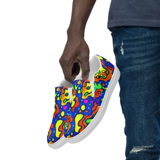 Bright Matter on a Men's Slip-On Canvas Shoes
