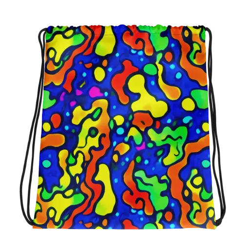 Bright Matter on a Drawstring Bag