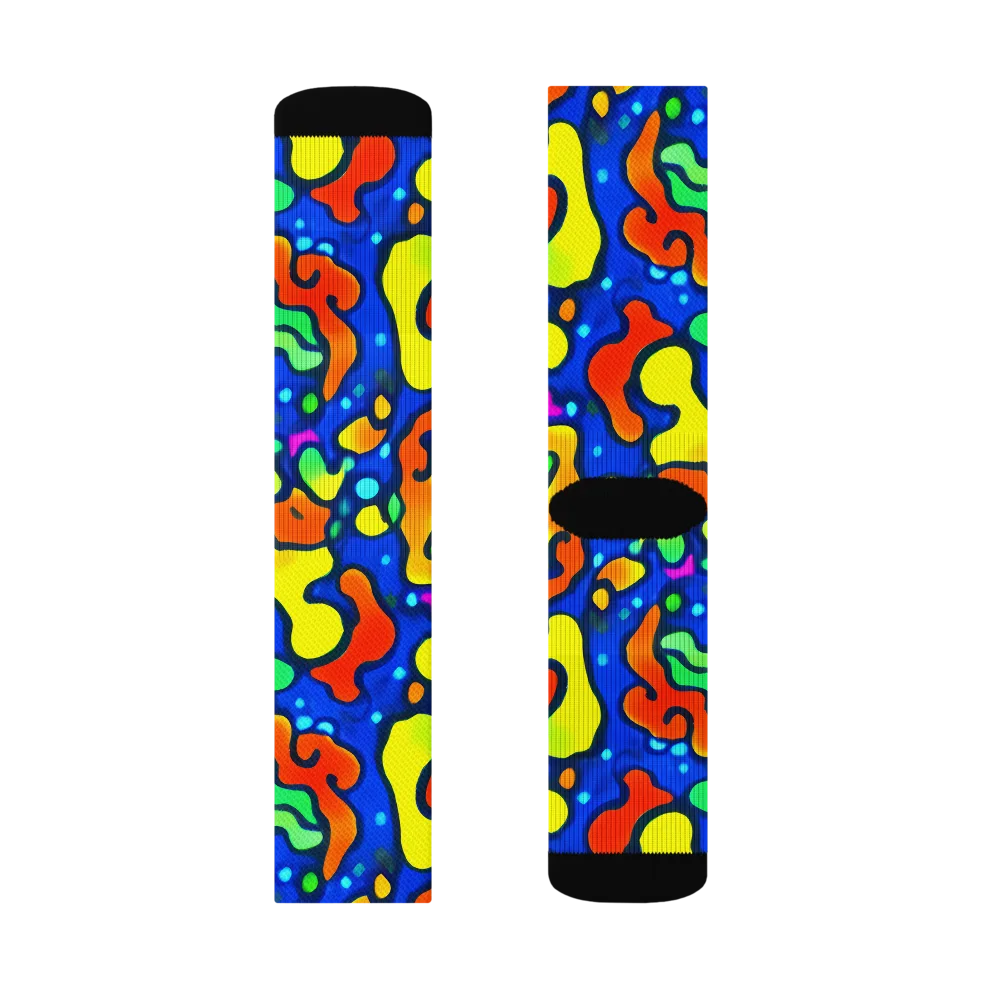 Bright Matter on Socks — Left Sock
