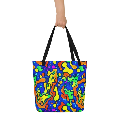Bright Matter on a Large Tote Bag W/ Pocket