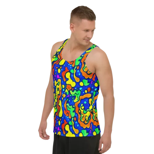 Bright Matter on a Men's Tank Top