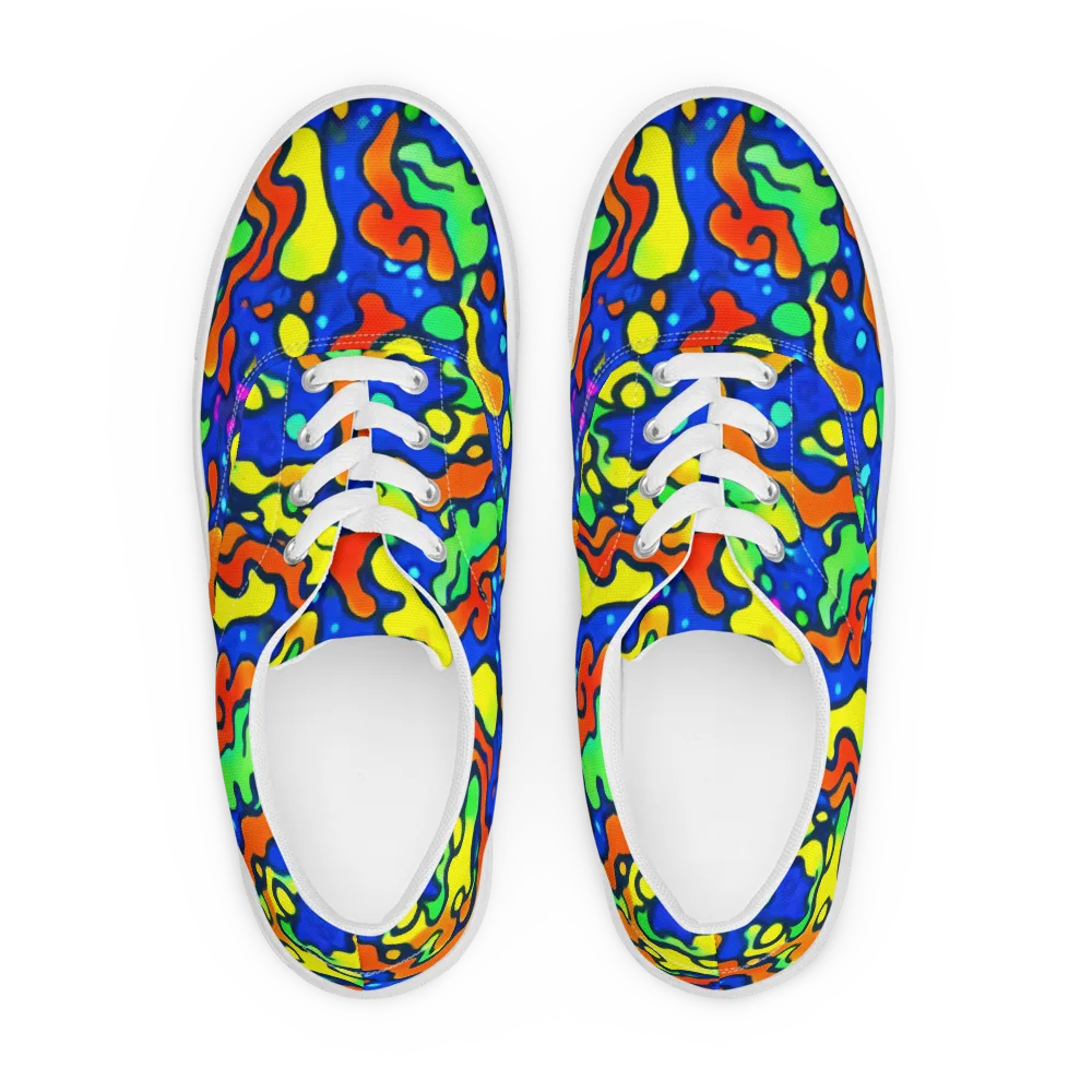 Bright Matter on Men's Lace-Up Canvas Shoes — Front