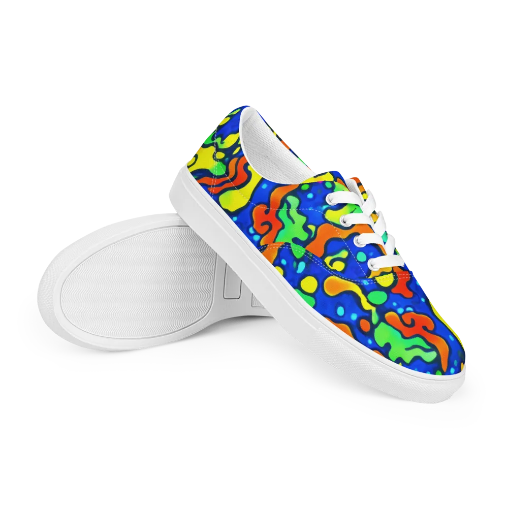 Bright Matter on Men's Lace-Up Canvas Shoes — Right Front