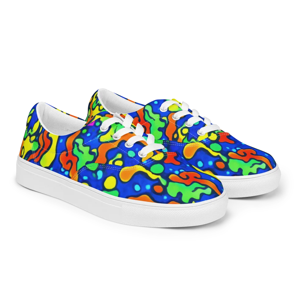Bright Matter on Men's Lace-Up Canvas Shoes — Right Front