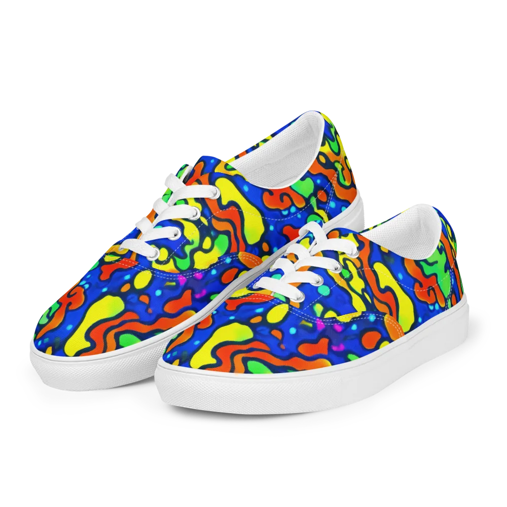 Bright Matter on Men's Lace-Up Canvas Shoes — Left Front