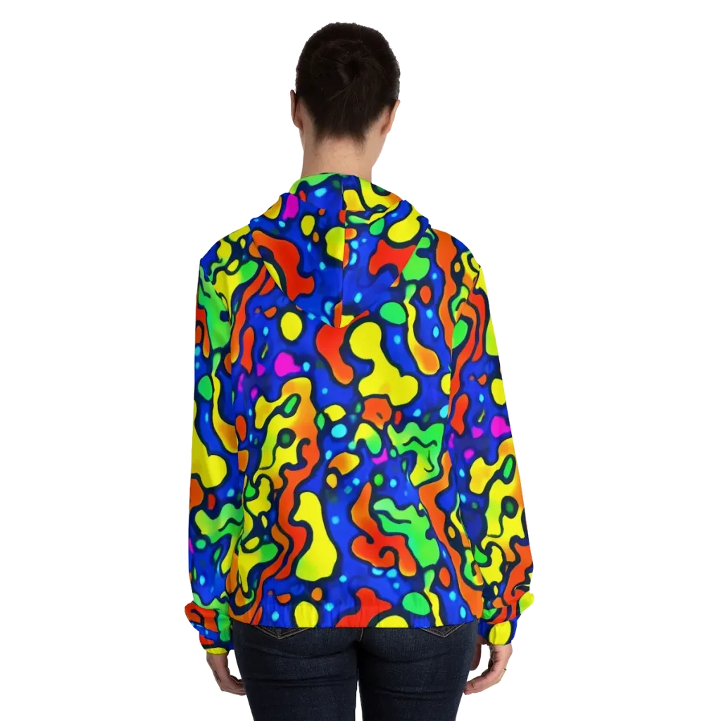 Bright Matter on Women's Full-Zip Hoodie — Back On Person