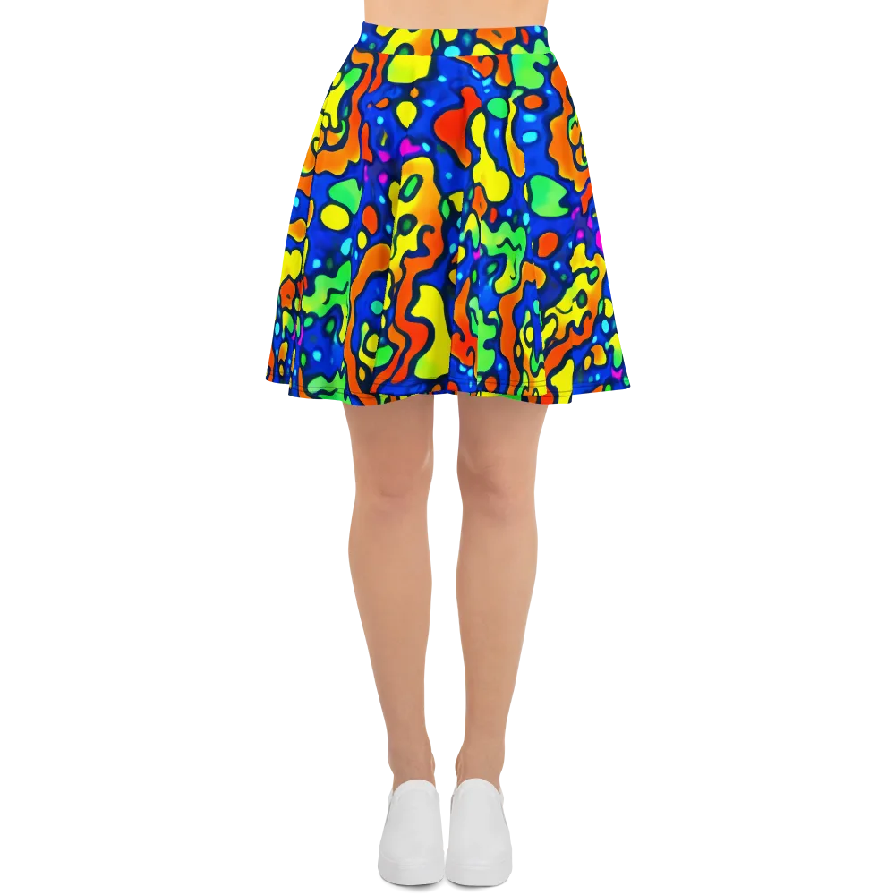 Bright Matter on Skater Skirt — Front