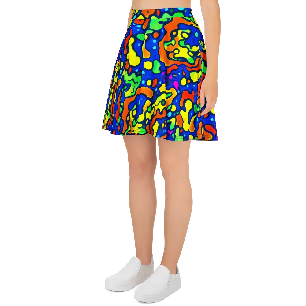 Bright Matter on Skater Skirt — Left