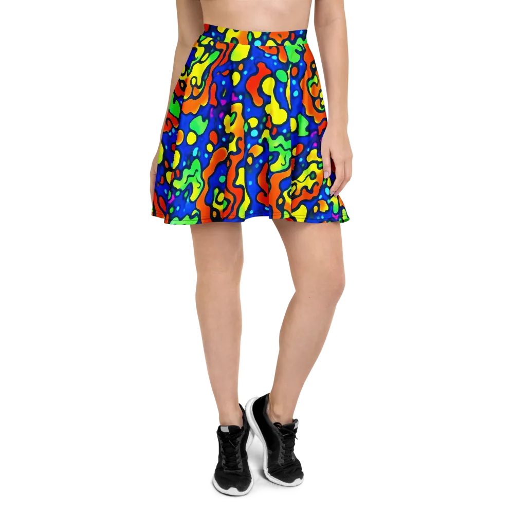 Bright Matter on Skater Skirt — Front