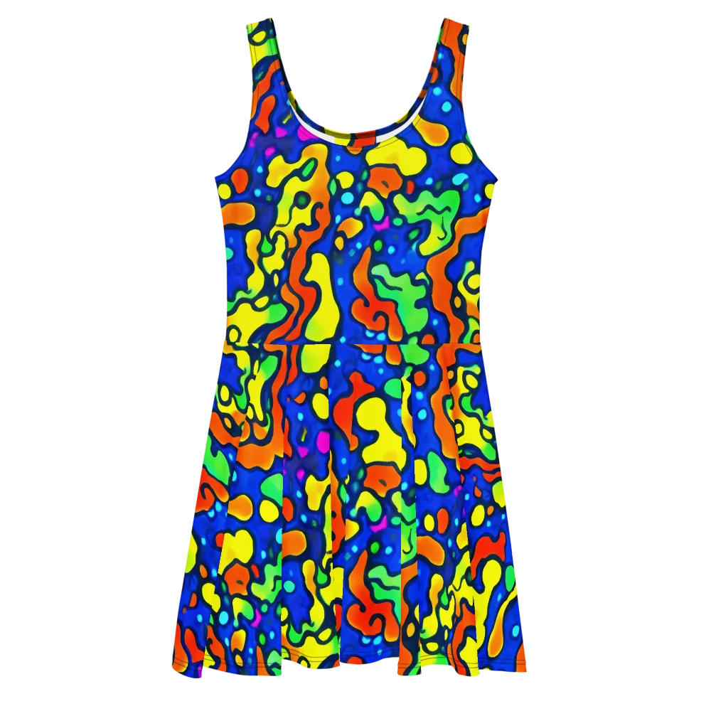 Bright Matter on Skater Dress — Front