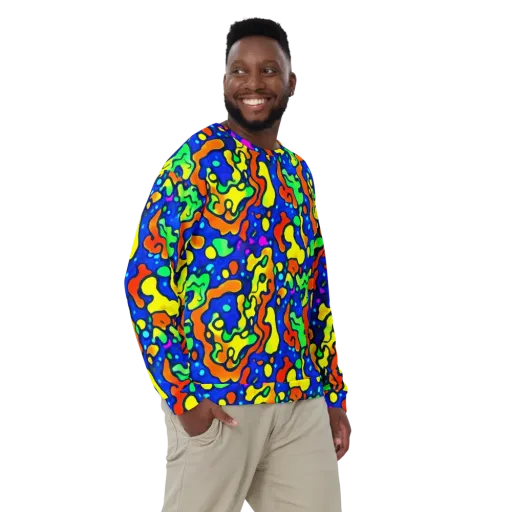 Bright Matter on a Sweatshirt