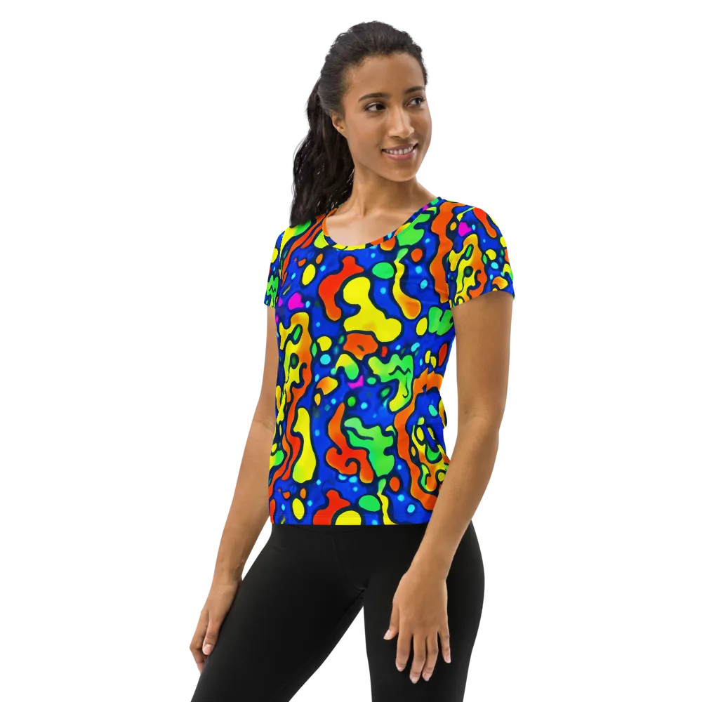 Bright Matter on Women's Athletic T-Shirt — Left
