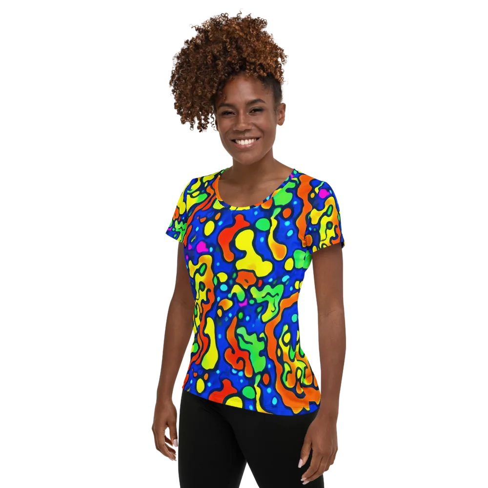 Bright Matter on Women's Athletic T-Shirt — Left