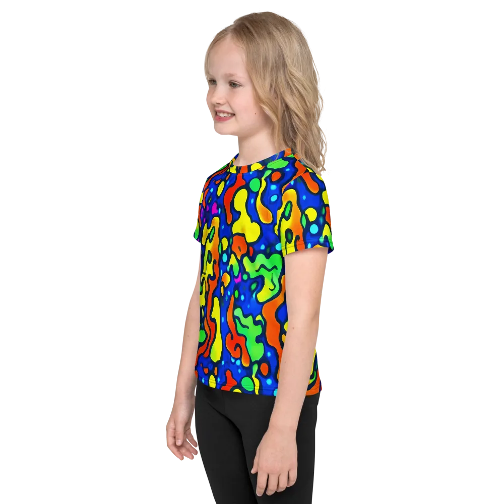 Bright Matter on Kids Crew Neck T-Shirt — Left