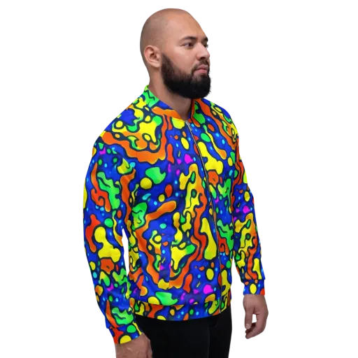 Bright Matter on a Bomber Jacket