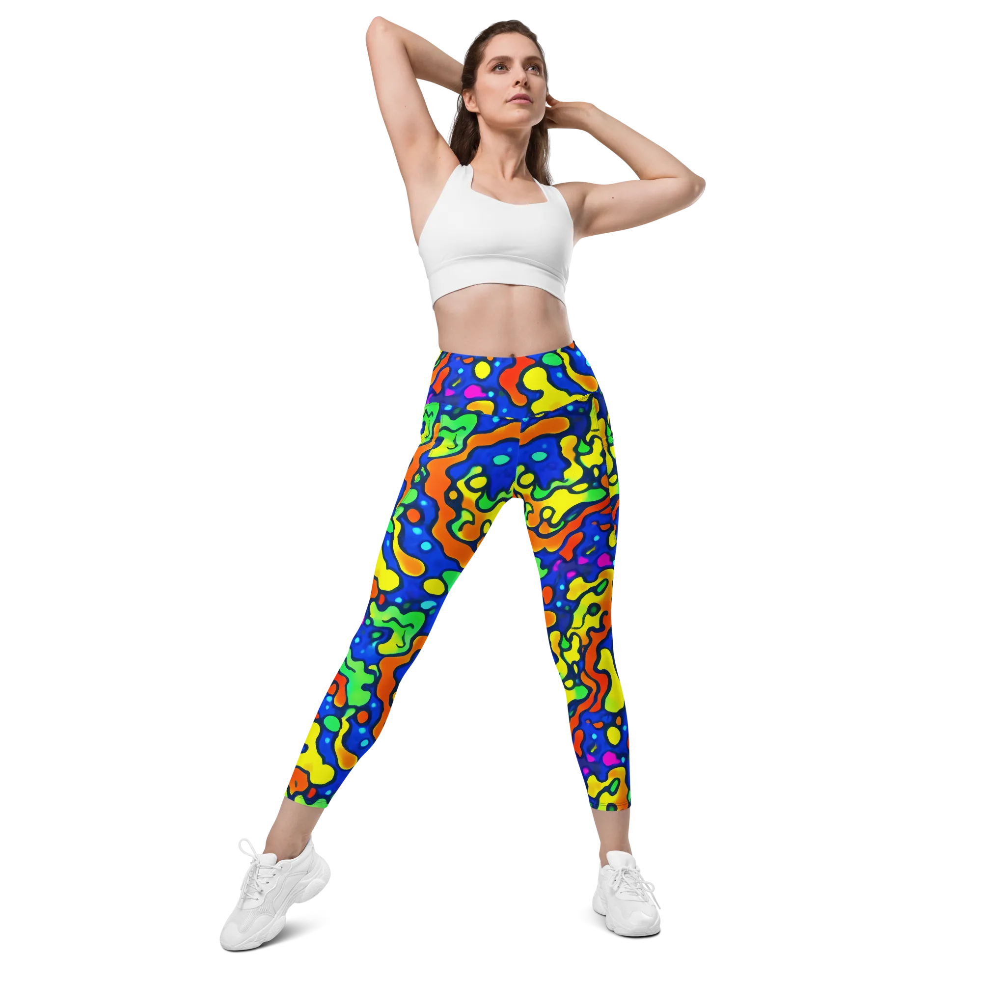 Bright Matter on Leggings with Pockets — Front