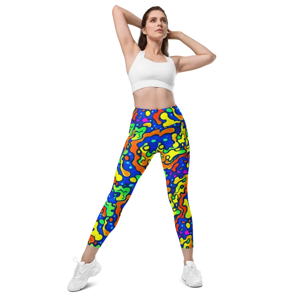 Bright Matter on Leggings with Pockets — Front