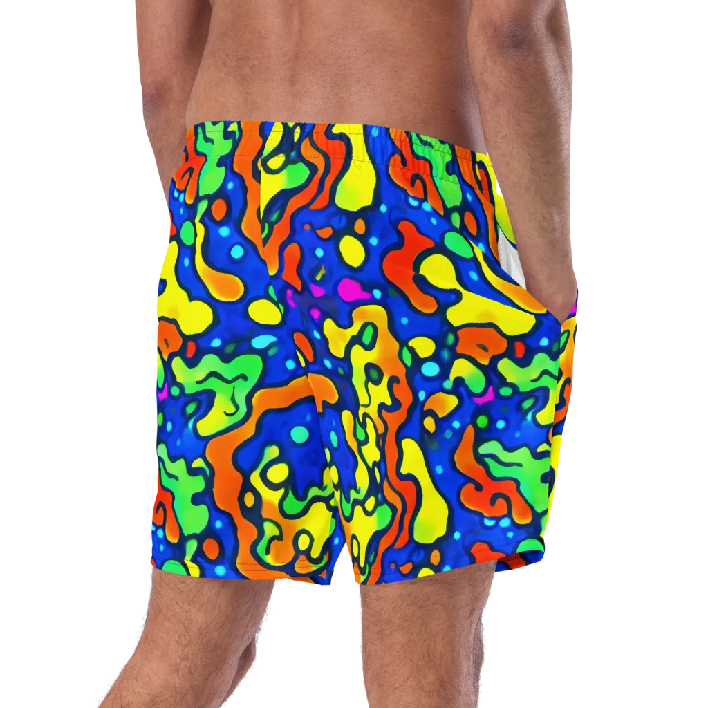 Bright Matter on Swim Trunks — Right Back
