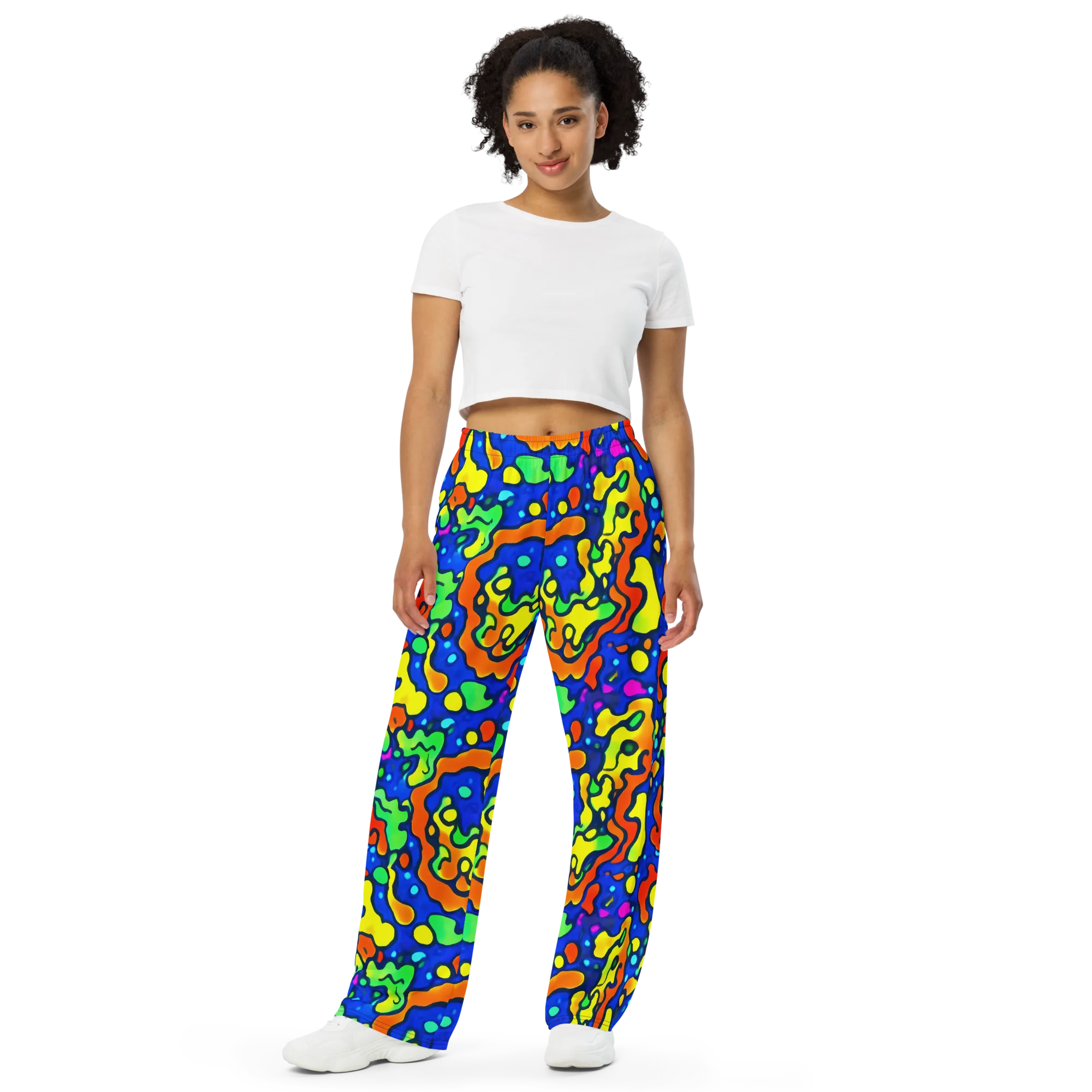 Bright Matter on Wide-Leg Pants — Front