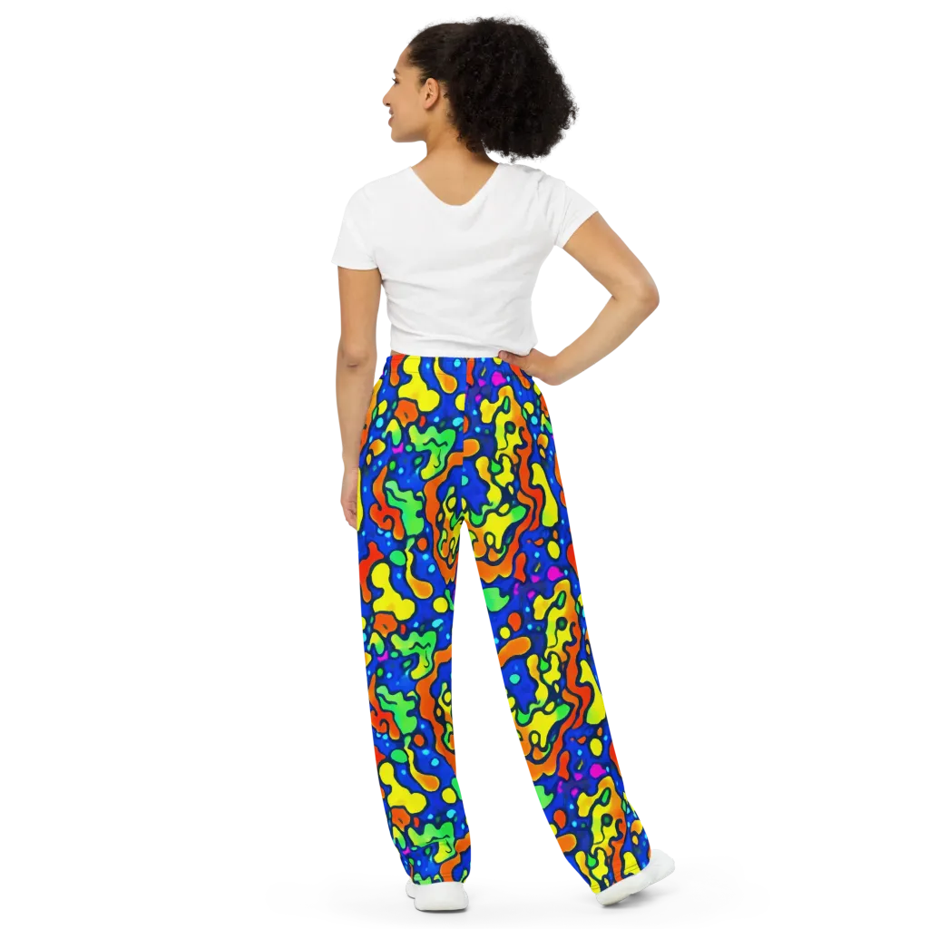 Bright Matter on Wide-Leg Pants — Back