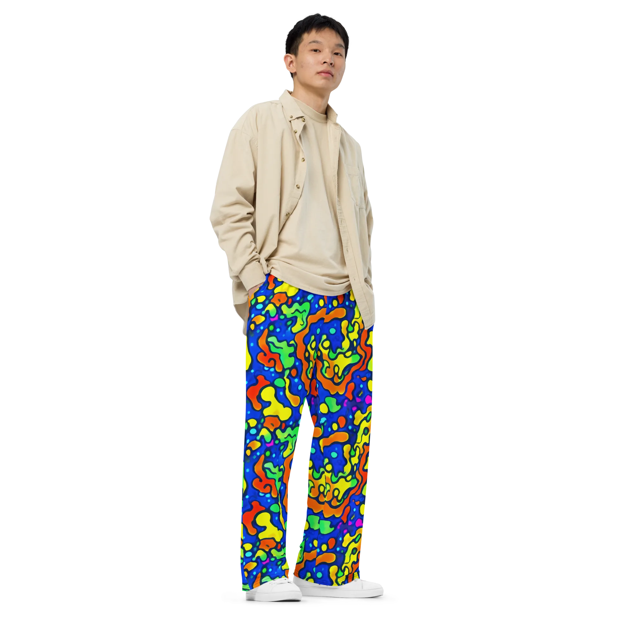 Bright Matter on Wide-Leg Pants — Right Front