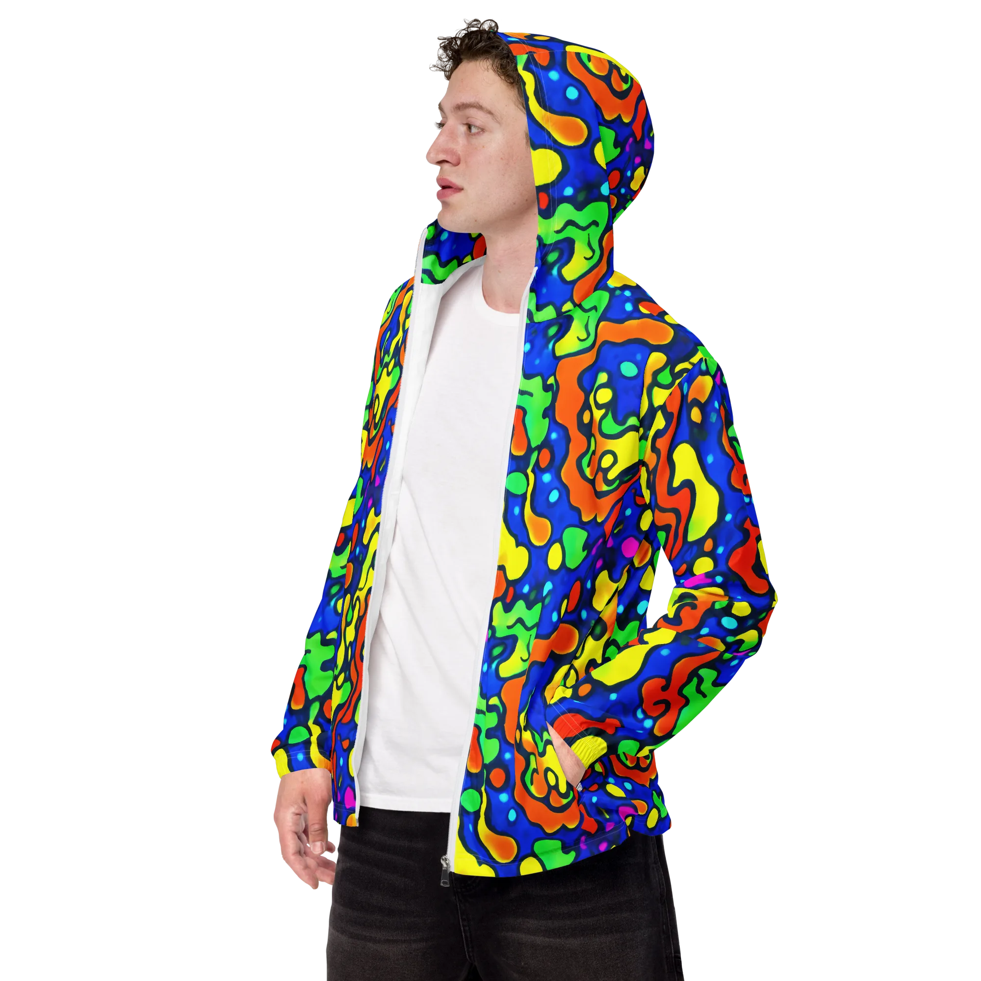 Bright Matter on Men's Windbreaker — Left Front