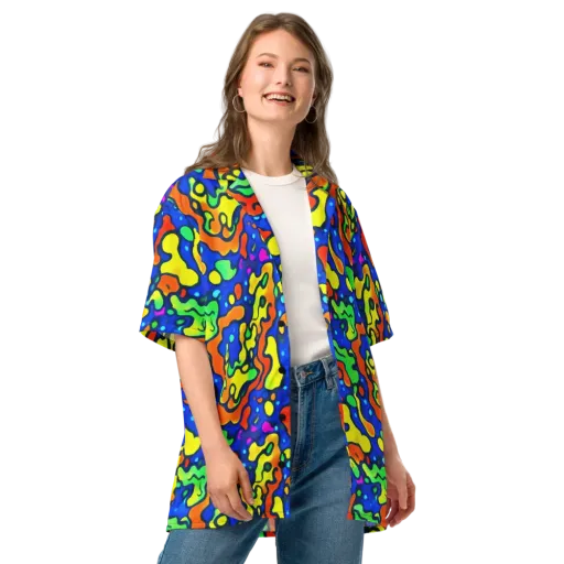 Bright Matter on a Button Shirt