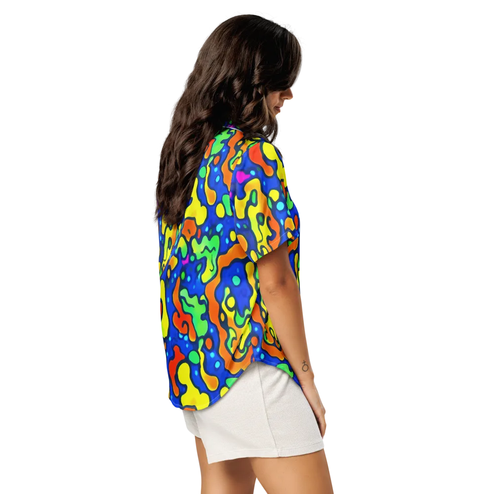 Bright Matter on Women's Short Sleeve Pajama Top — Right Back