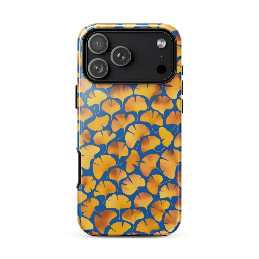 Blue Ginkgo on a Tough Case for iPhone®