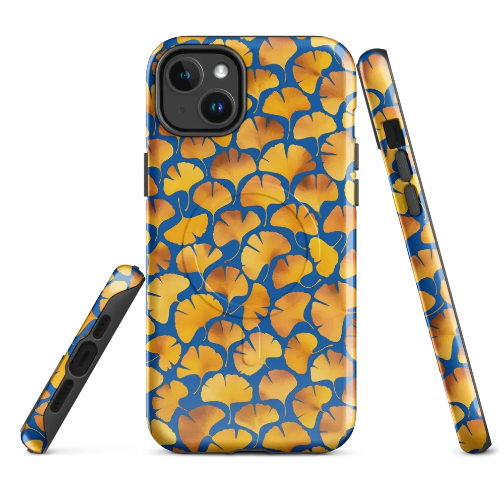 Blue Ginkgo on MagSafe Tough Case for iPhone® — Front