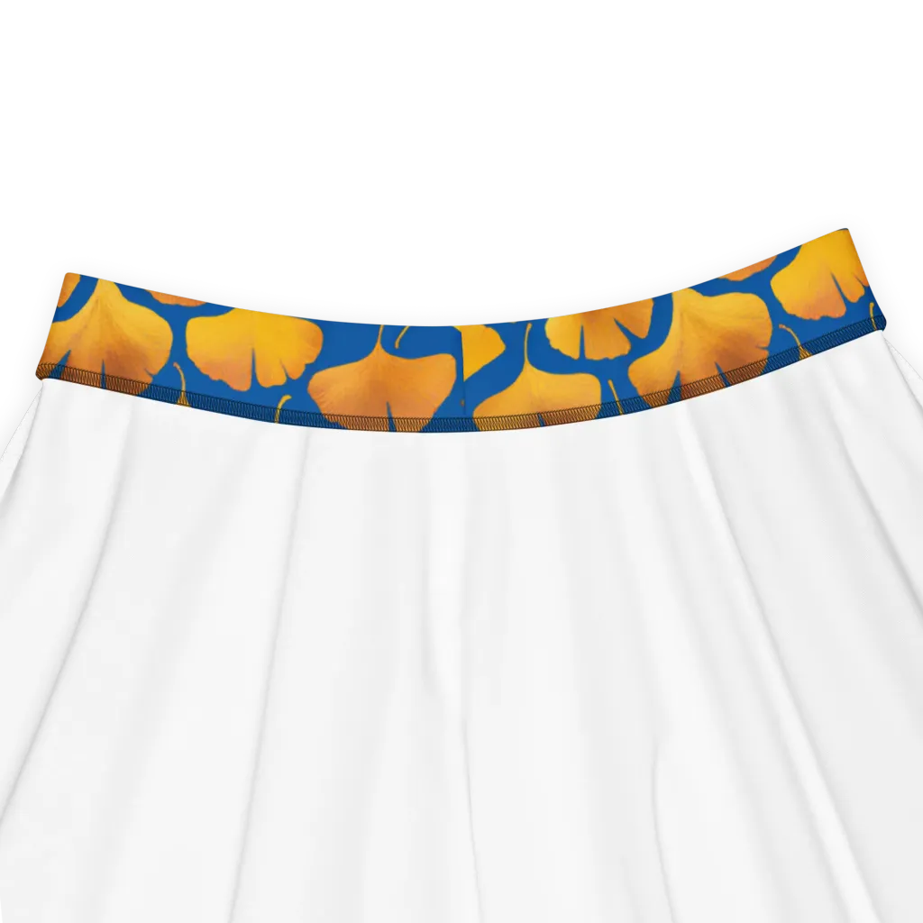 Blue Ginkgo on Skater Skirt — Product details