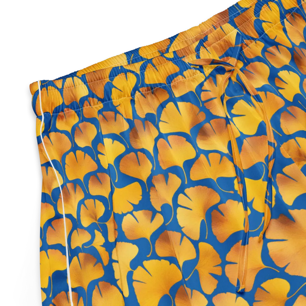 Blue Ginkgo on Women's Pajama Shorts — Product details
