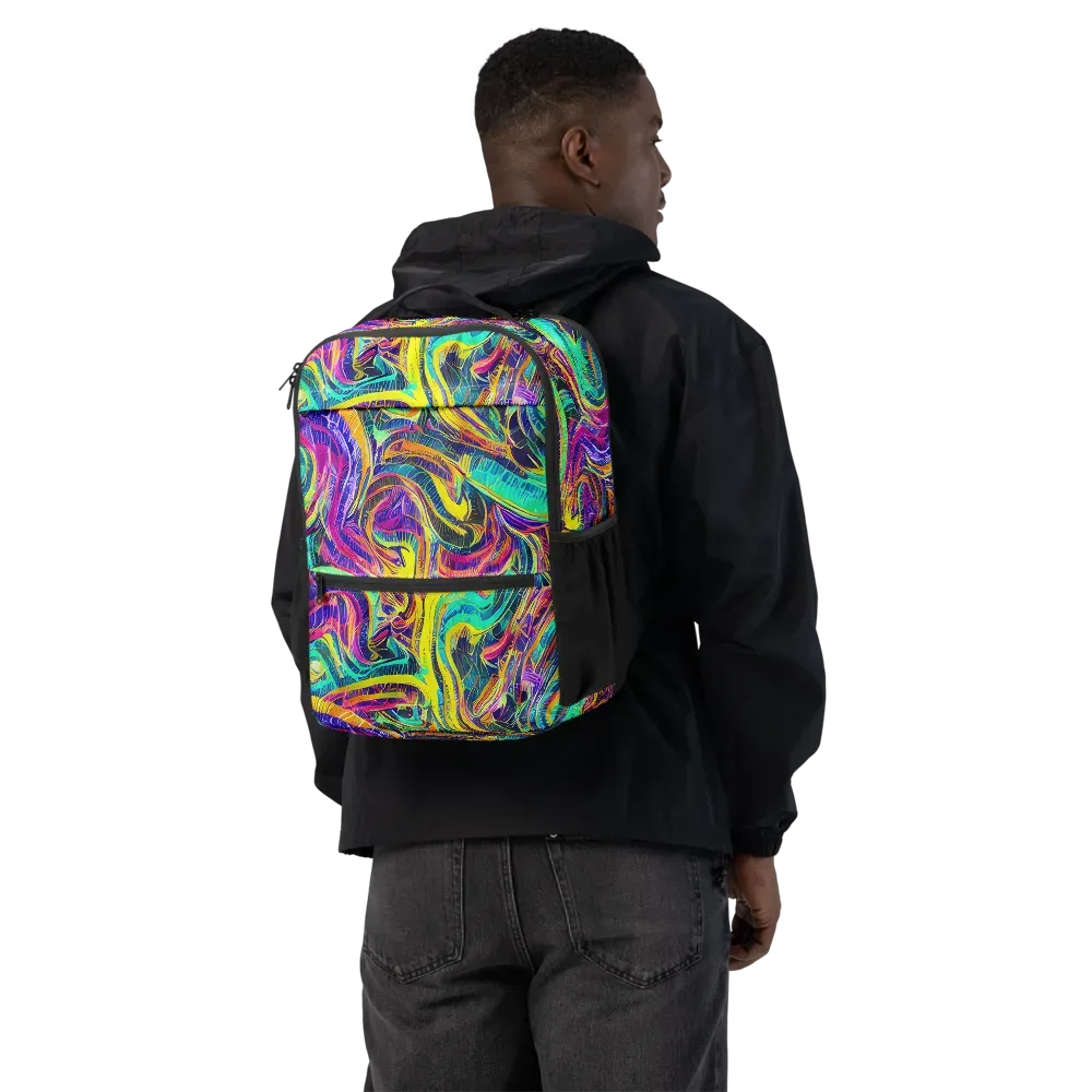 Fevered Spectrum on Utility Backpack — Back