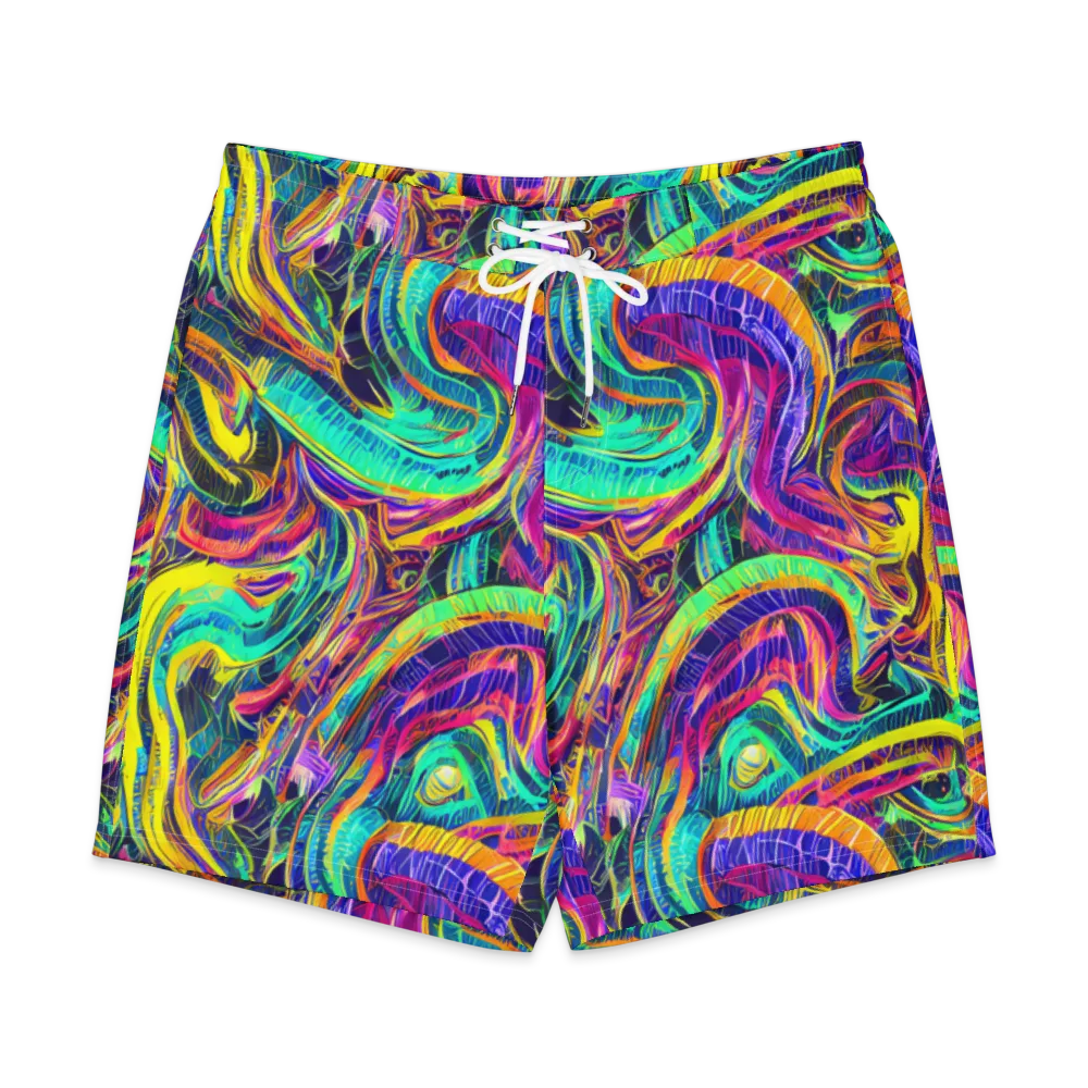 Fevered Spectrum on Men's Board Shorts — Front