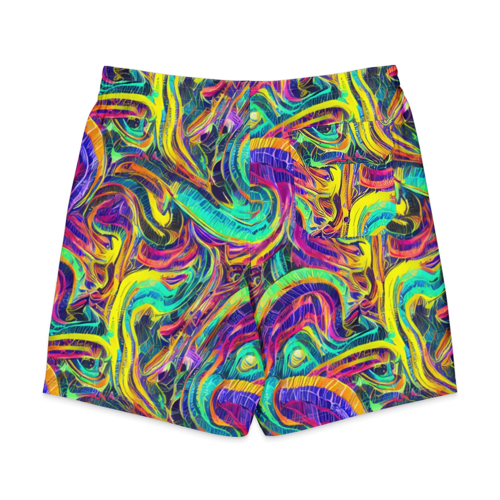 Fevered Spectrum on Men's Board Shorts — Back