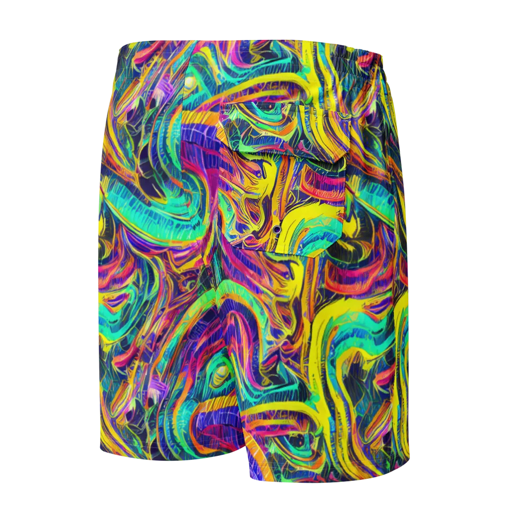 Fevered Spectrum on Men's Board Shorts — Back