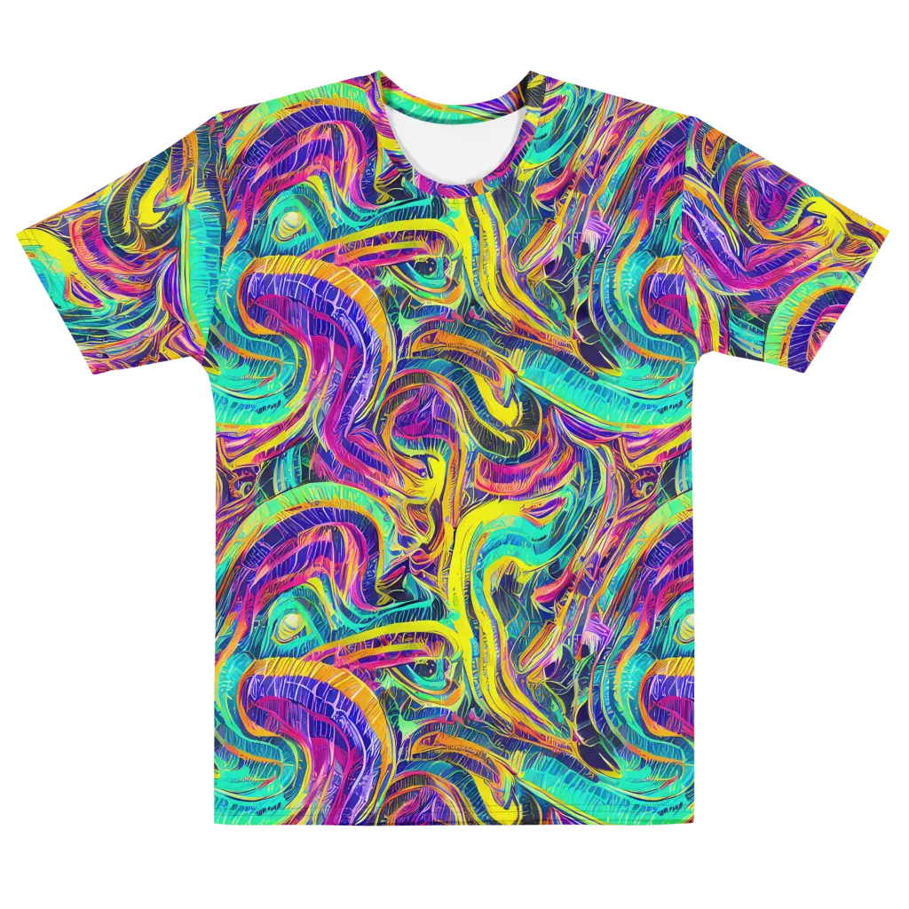 Fevered Spectrum on Men's Cotton Crew Neck T-Shirt — Front