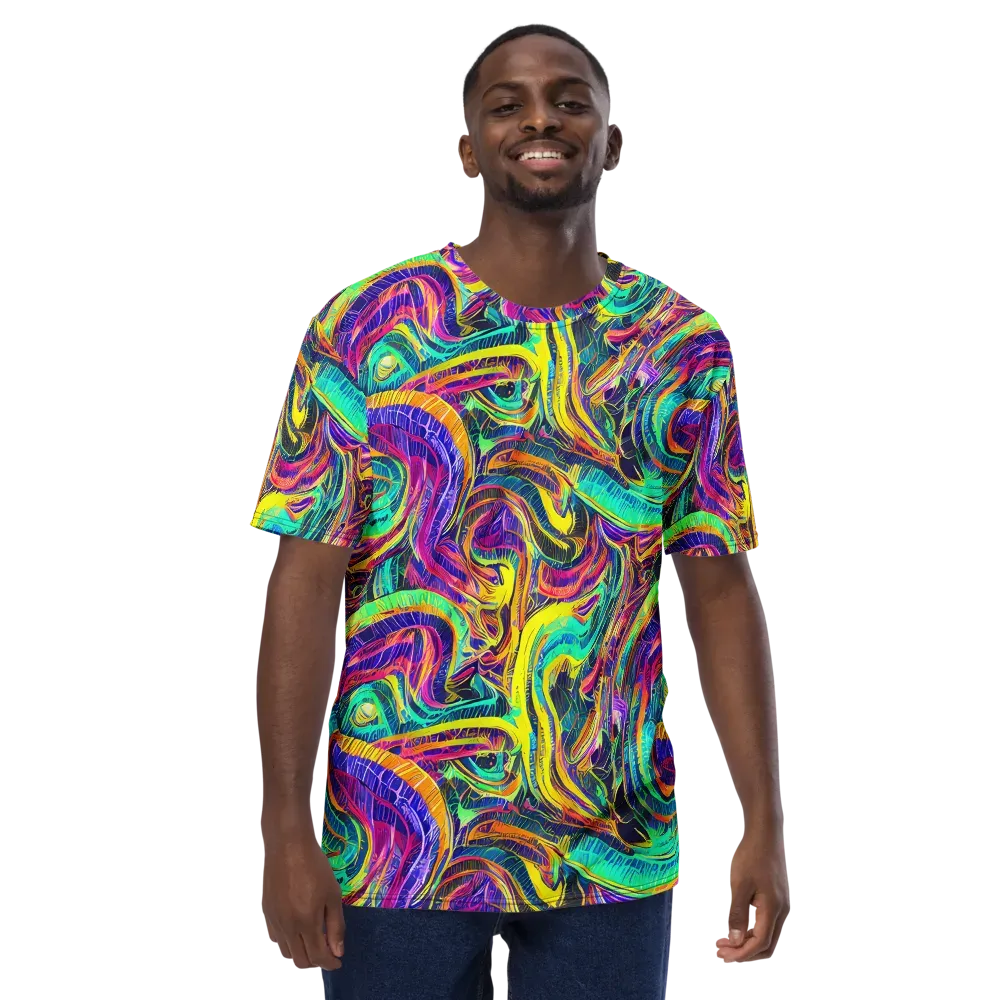 Fevered Spectrum on Men's Crew Neck T-Shirt — Front