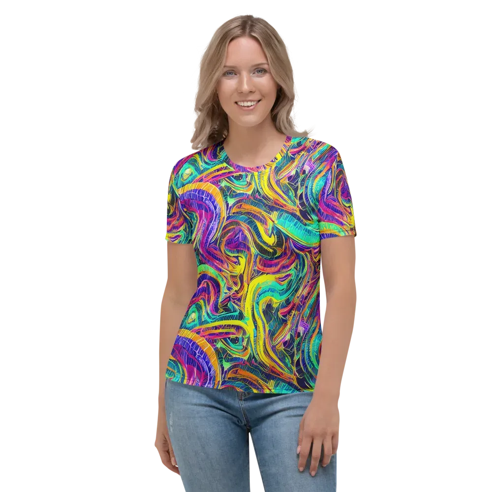 Fevered Spectrum on Women's Crew Neck T-Shirt — Front